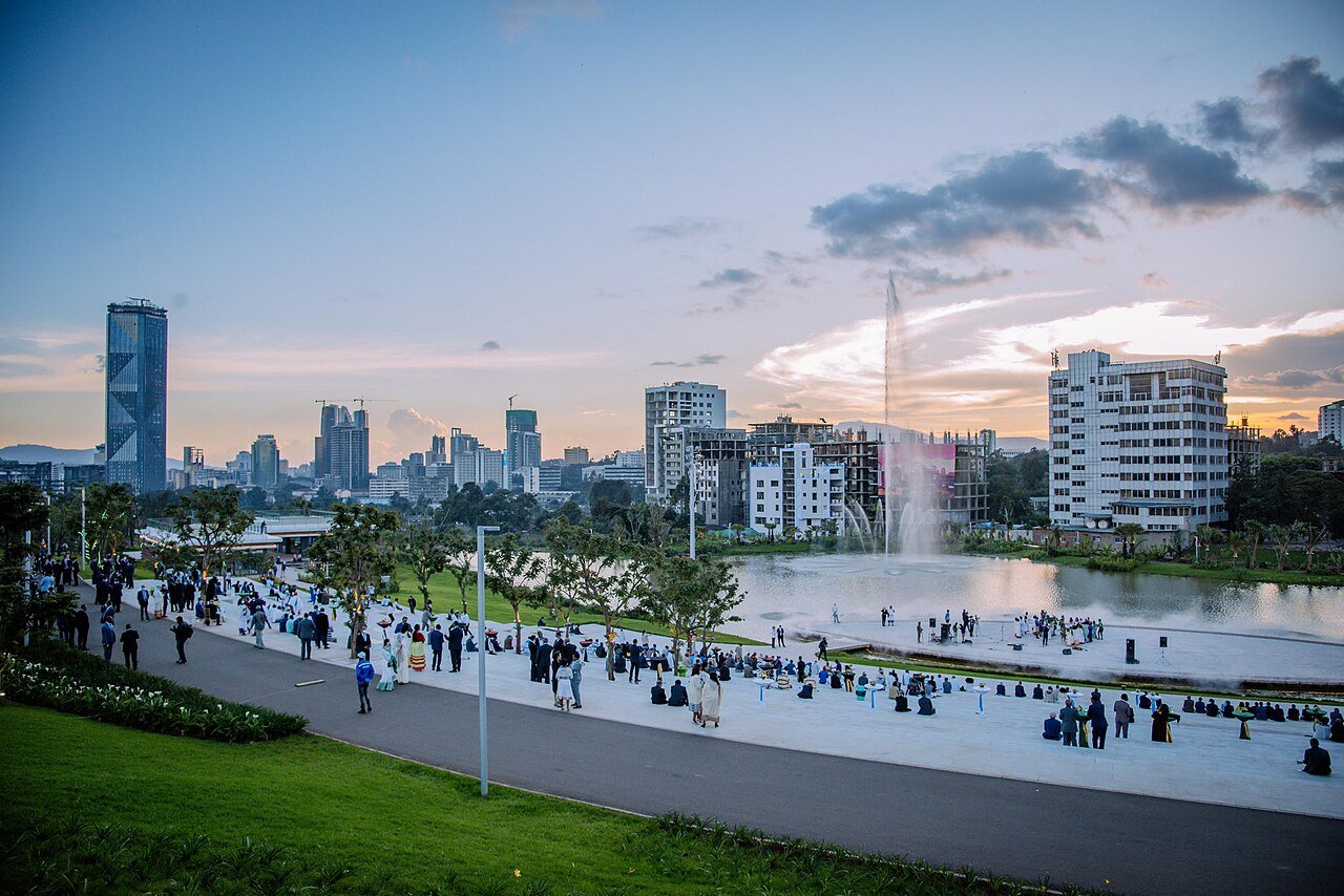 Addis Abeba vista dal parco Sheger.
