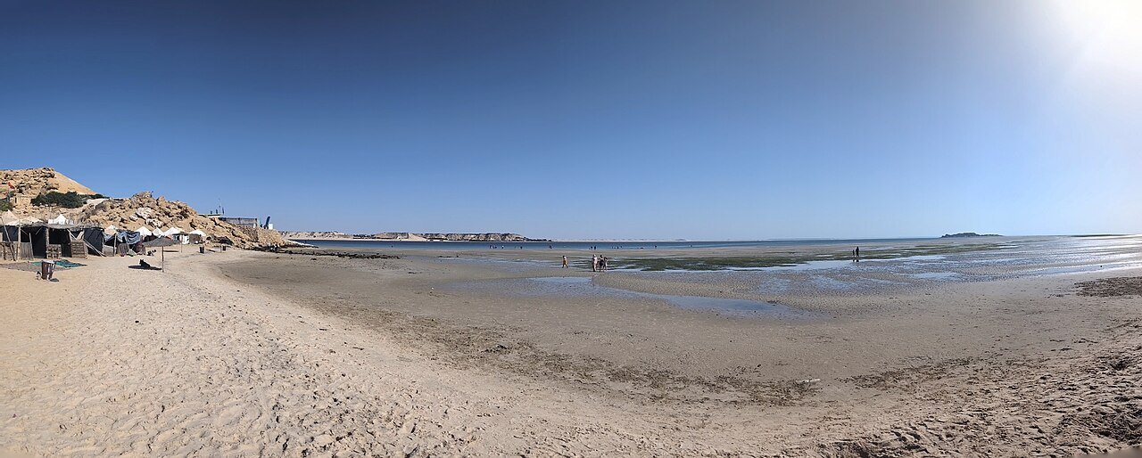 La spiaggia PK25 nell’area di Dakhla, nel Sahara occidentale.